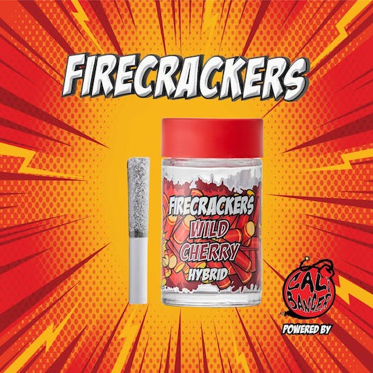 firecrackers - Da Green Corner Weed Delivery "Firecrackers by Cali Bangers: A delicious, potent cannabis-infused edible, featuring crispy crackers with a rich, flavorful coating. Perfectly dosed for an enjoyable experience with high-quality, indoor-grown cannabis."