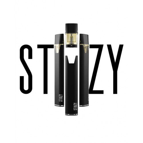 "STIIIZY brand logo featuring a sleek, modern design, known for its premium cannabis products including vape cartridges, concentrates, and edibles. The brand is recognized for its high-quality indoor-grown strains and stylish packaging."