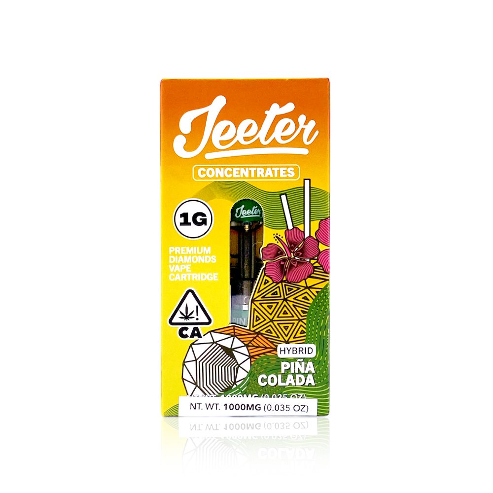 Pina-Colada - Da Green Corner Weed Delivery "Jeeter Juice Pina Colada" could be described as: "A tropical and refreshing cannabis-infused vape with a pina colada flavor, offering a blend of sweet pineapple and creamy coconut notes for a smooth and relaxing experience."